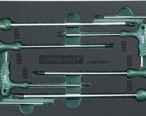 Jonnesway Torx kulcs készlet 8 db-os , polifoam tálcán