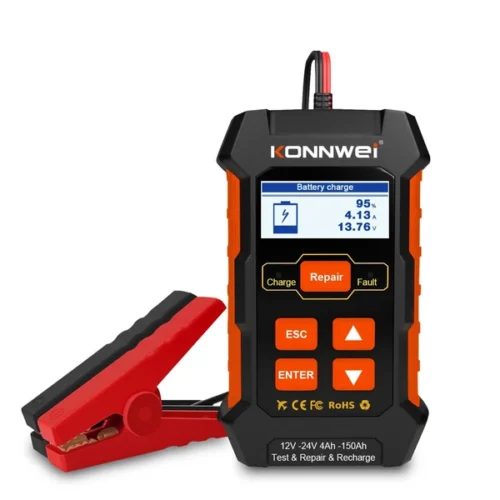 KONNWEI KW520 12V ; 24V akkumulátor teszter, töltő és regeneráló (HI-KW520)